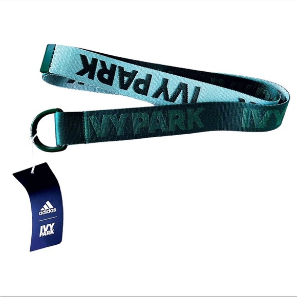 Beyoncé Adidas X IVY PARK Green Logo Reversible Belt - Picture 2 of 3